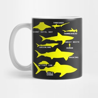 Shark Size | Ocean Sea Animal Fish Fishing Mug